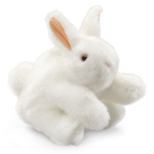 Folkmanis - Handpop - White Bunny Rabbit - Playlaan
