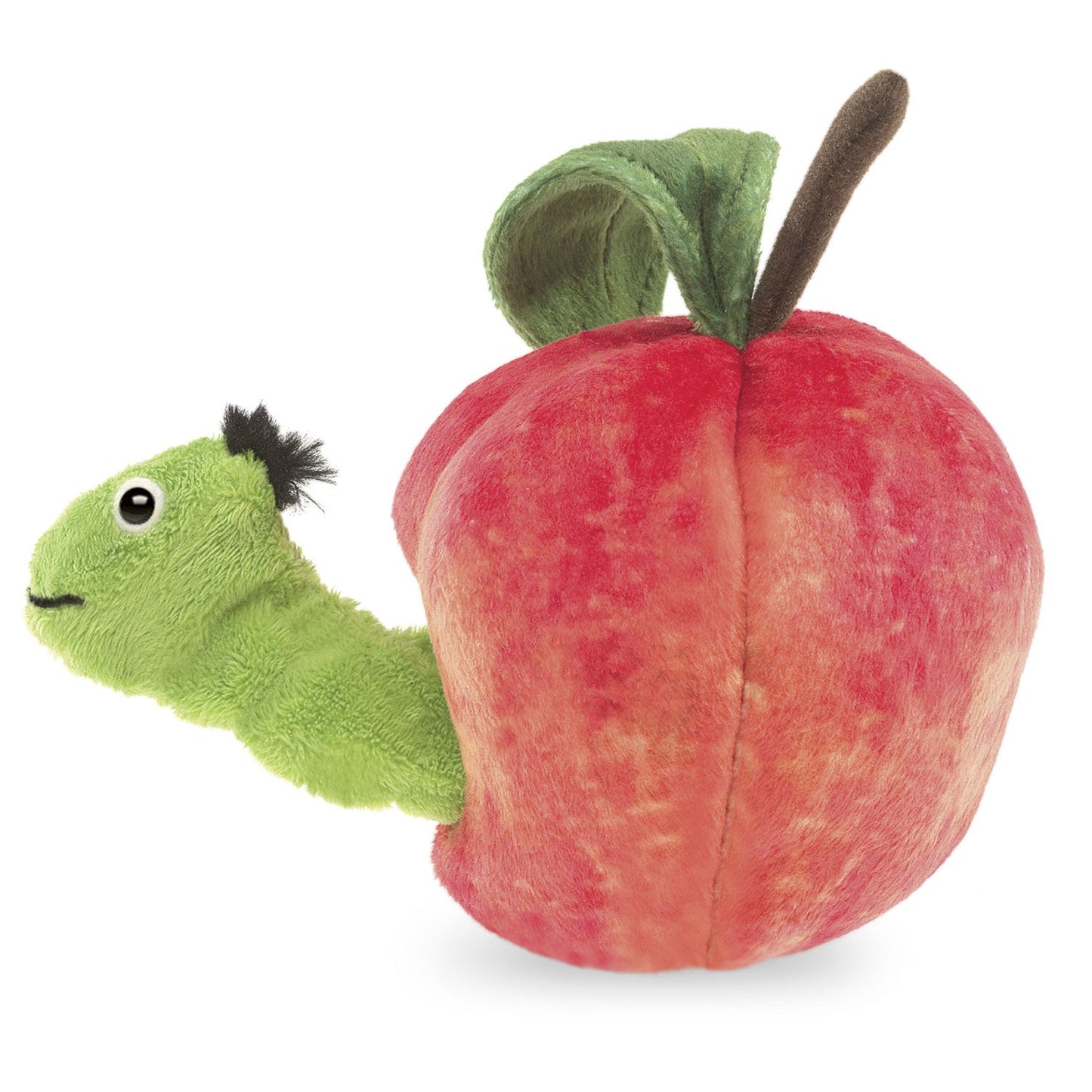 Folkmanis - Handpop - Worm in Apple - Playlaan