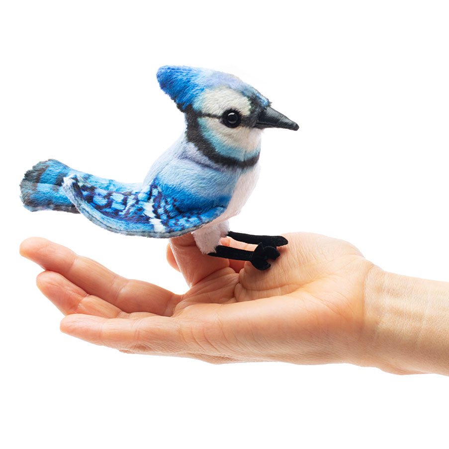 Folkmanis - Vinger poppetje - Mini Blue Jay - Playlaan