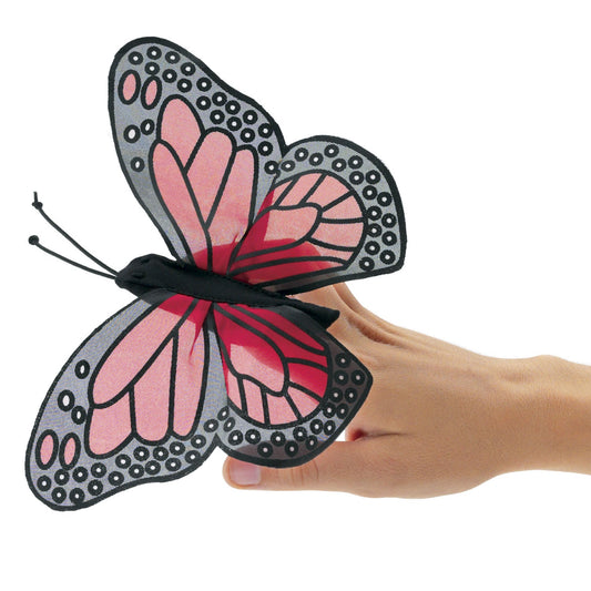 Folkmanis - Vinger poppetje - Mini Monarch Butterfly - Playlaan