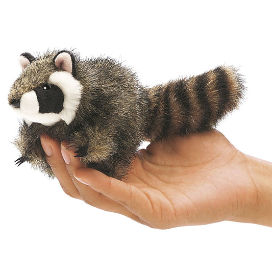 Folkmanis - Vinger poppetje - Mini Raccoon - Playlaan