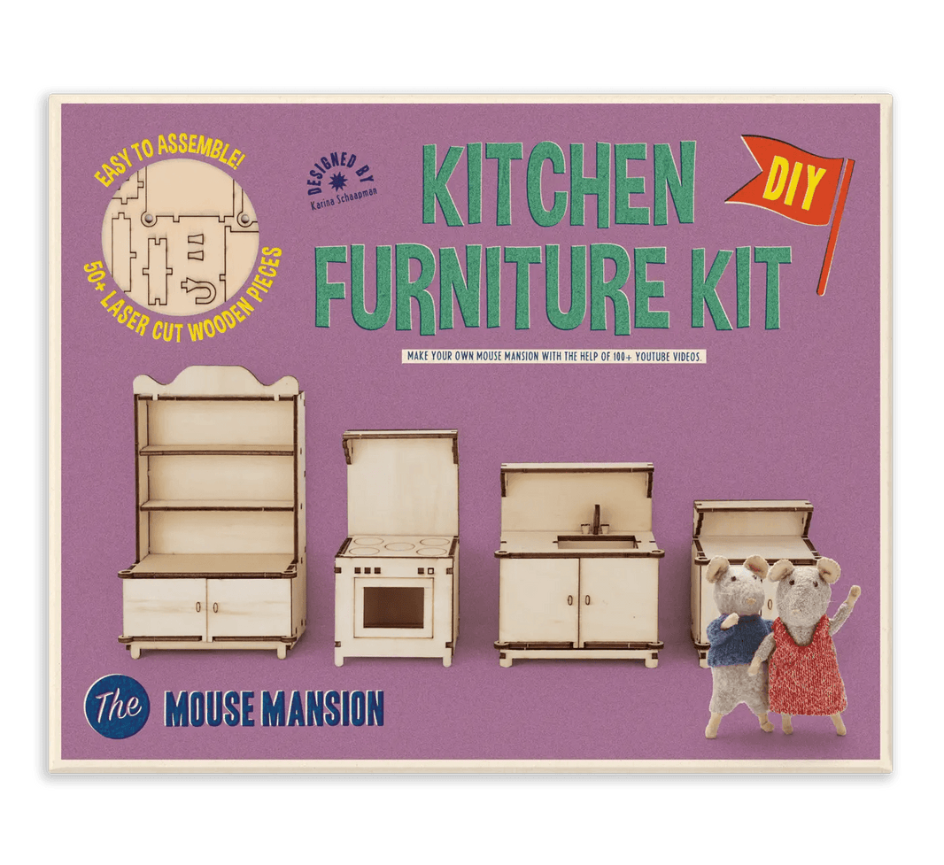 Het Muizenhuis - Kids Diy Dollhouse Furniture Kit - Kitchen (Scale 1:12) - Playlaan