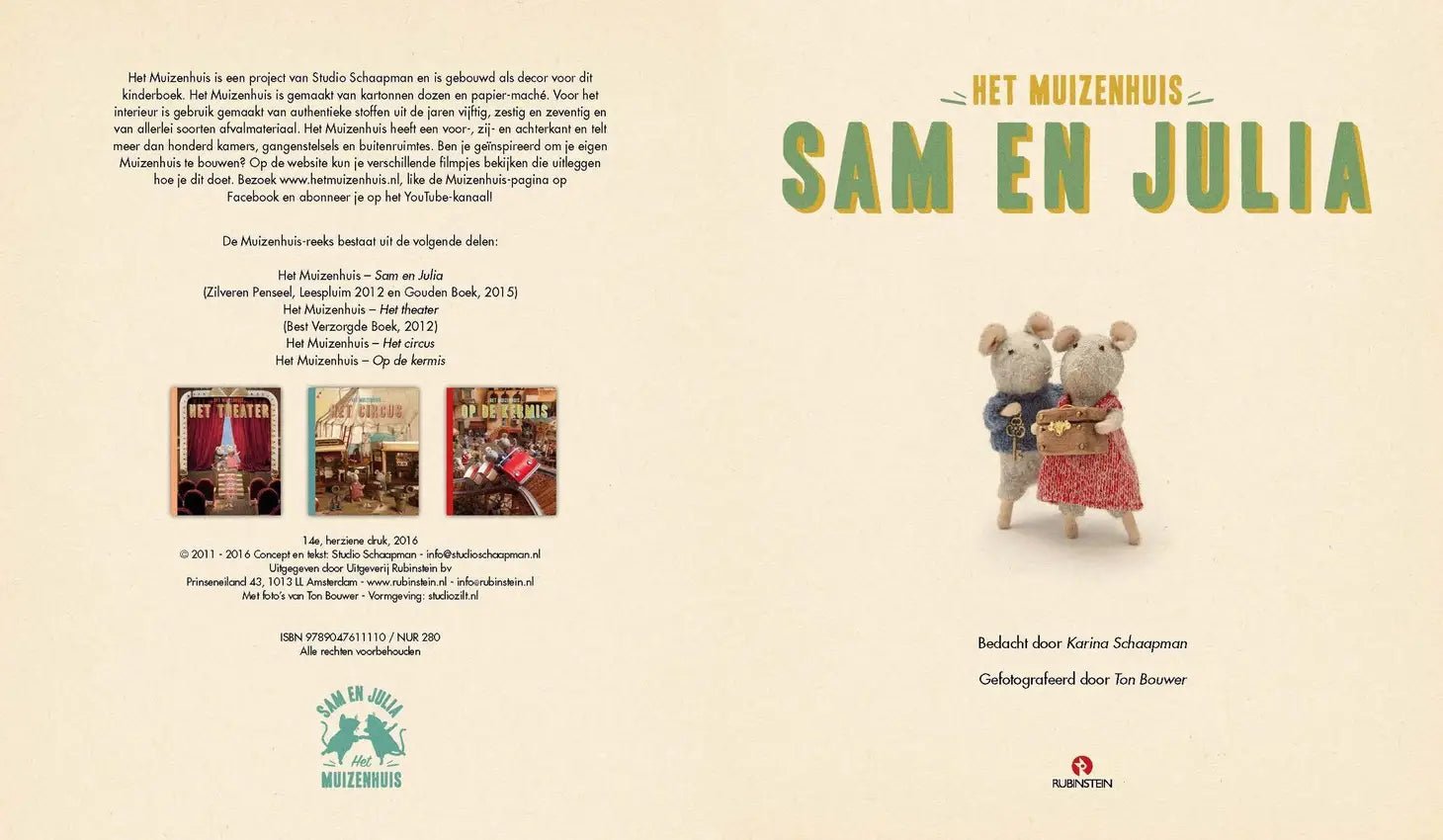 Het Muizenhuis - Kinderboek - Sam En Julia (Nederlands) - Het Muizenhuis - Playlaan