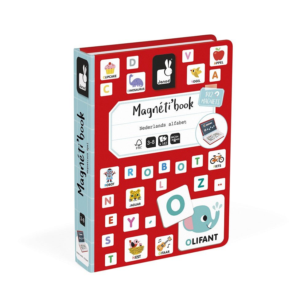 Janod - Magneetboek Alfabet Nederlandstalig - Playlaan