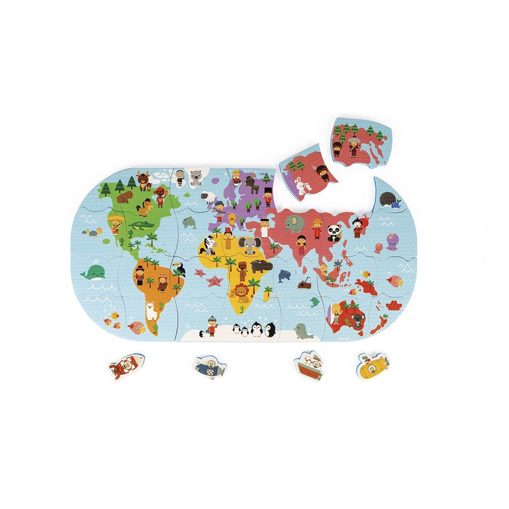 Janod - Wereldkaart Badspeelgoed - Playlaan