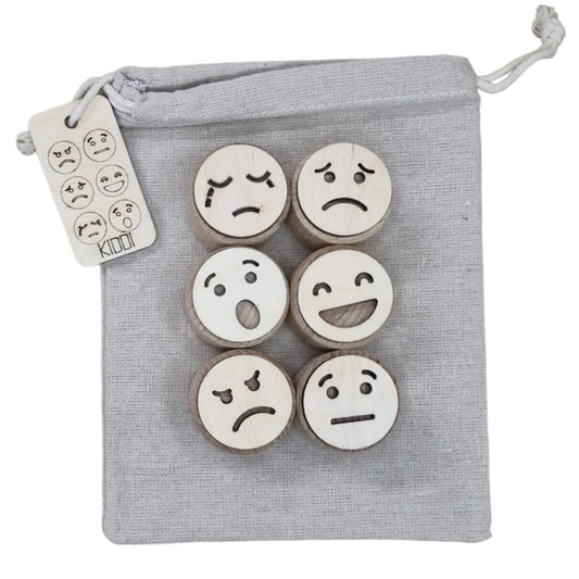 Kiddi - Houten Stempelset Emoties - Playlaan