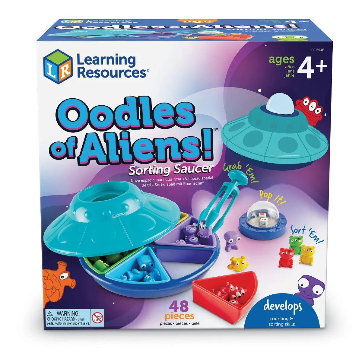 Learning Resources - Oodles of Aliens Sorting Saucer - Playlaan