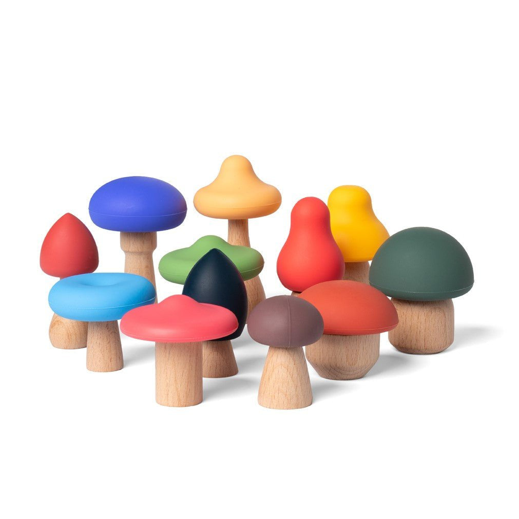 Little L Soft Toys - Mushrooms Full Color - Champignon Multicolor - Playlaan