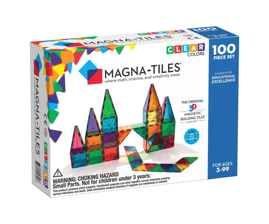 Magna-Tiles - Magnetische Tagels Heldere Kleuren 100 stuks - Playlaan