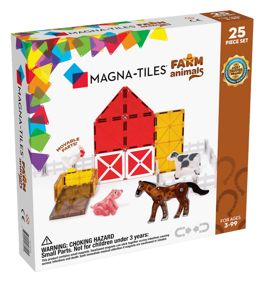 Magna-Tiles - Magnetische Tegels Farm Animals set van 25 stuks - Playlaan