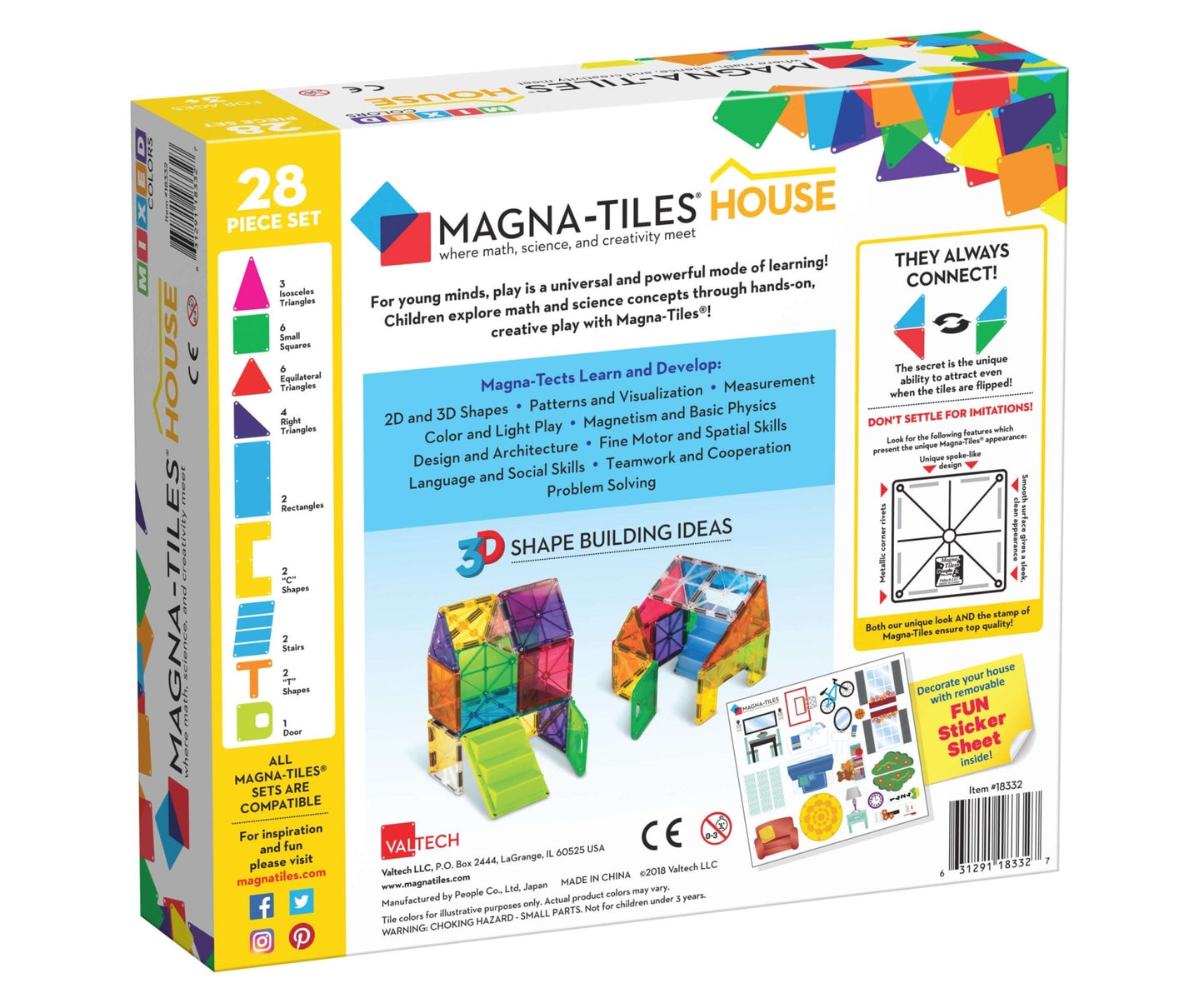 Magna-Tiles - Magnetische Tegels House set van 28 stuks - Playlaan