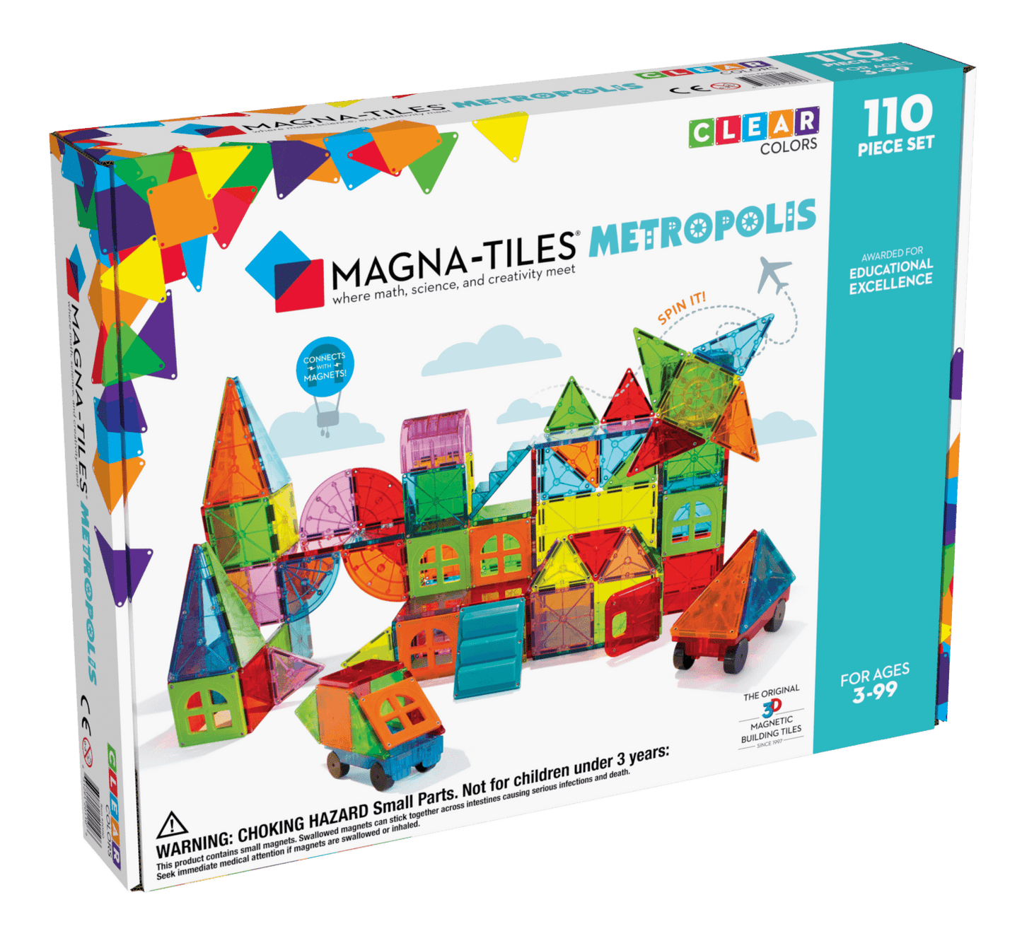 Magna-Tiles - Magnetische Tegels Metropolis set van 110 stuks - Playlaan