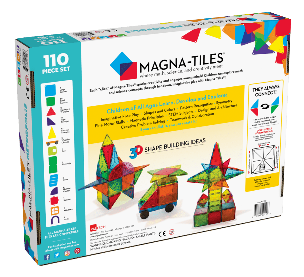 Magna-Tiles - Magnetische Tegels Metropolis set van 110 stuks - Playlaan