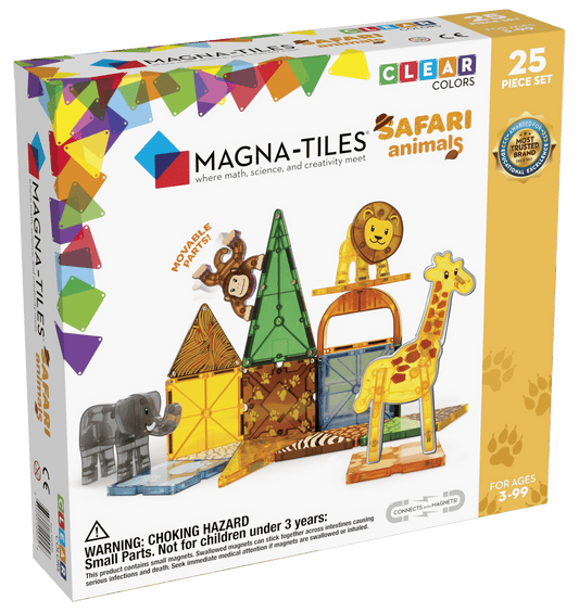 Magna-Tiles - Magnetische Tegels Safari Animals set van 25 stuks - Playlaan