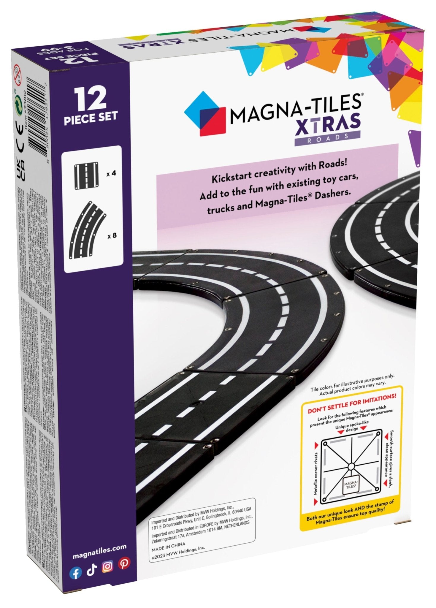 Magna-Tiles - Magnetische Tegels Xtras Roads - Playlaan