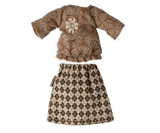 Maileg - Blouse en Rok voor Grootmoeder Muis - Playlaan