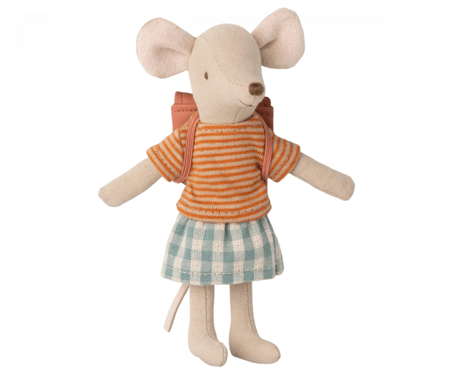 Maileg - Clothes And Bag, Big Sister Mouse - Old Rose - Playlaan