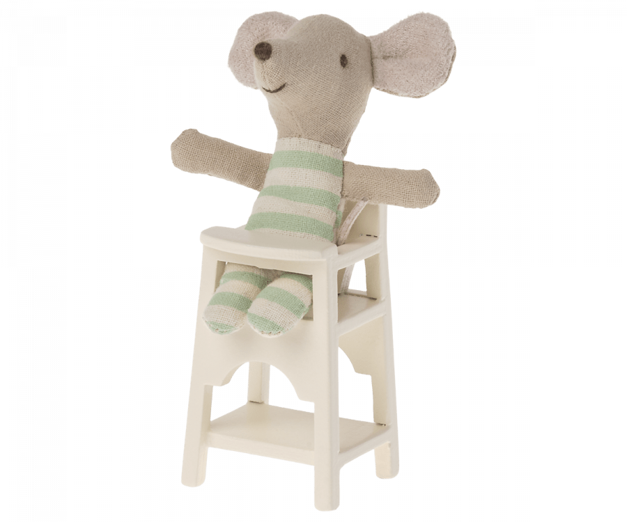 Maileg - High Chair, Mouse - Off White - Playlaan