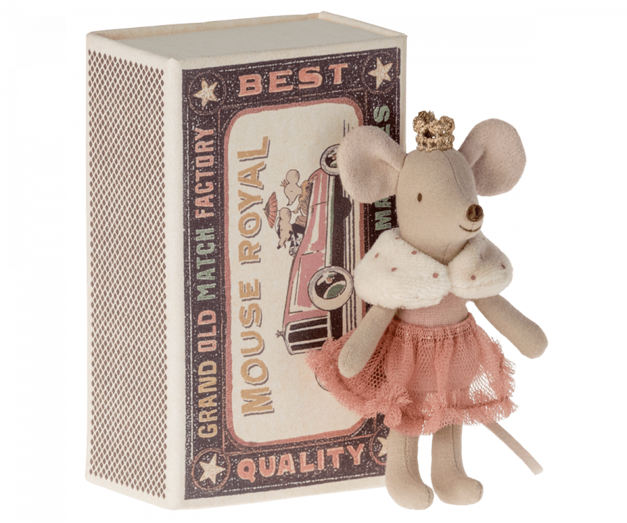 Maileg - Princess Mouse, Little Sister in Matchbox - Playlaan