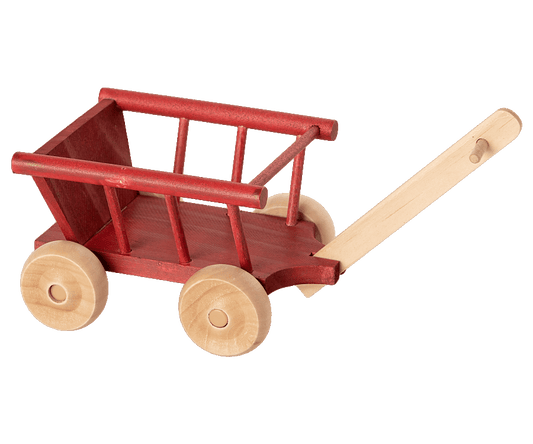 Maileg - Wagon, Micro - Dusty Red - Playlaan