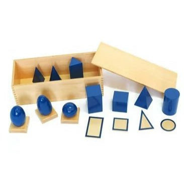 Moyo Montessori - Geometrische lichamen met kist - Playlaan