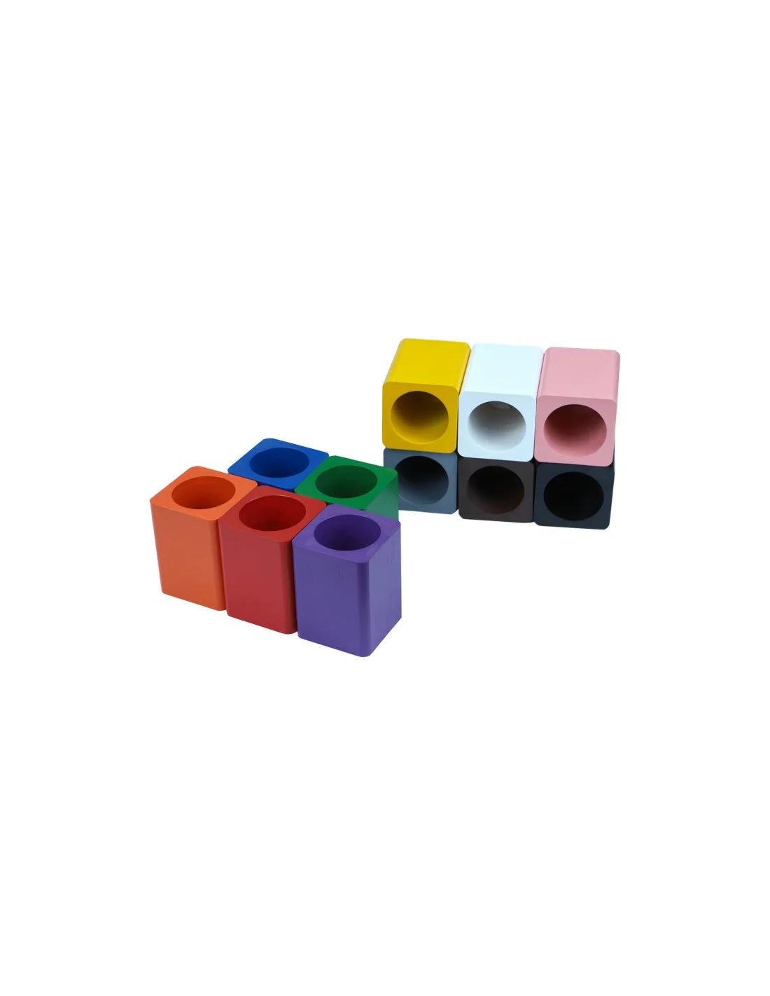 Moyo Montessori - Set van 11 kleurpotloodhouders - Playlaan