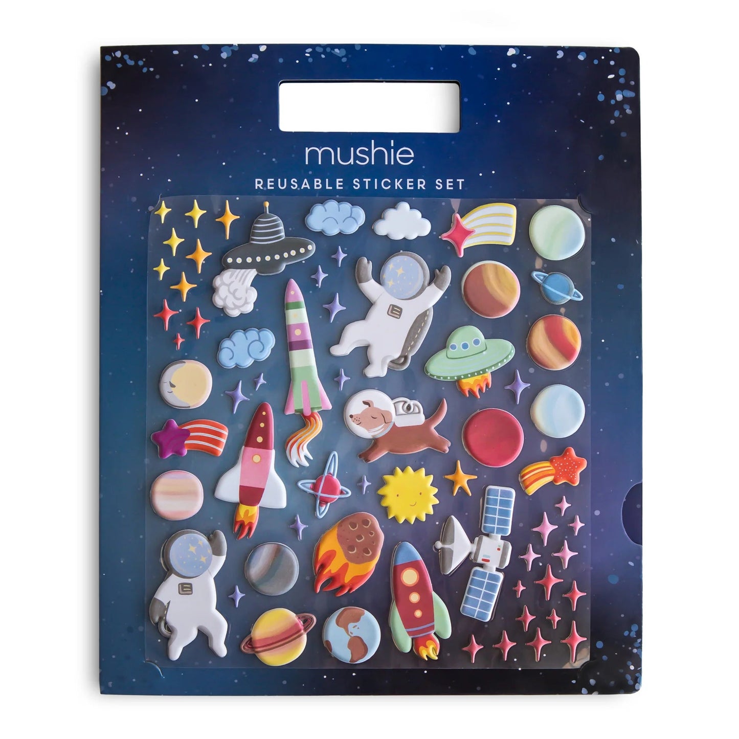 Mushie - Herbruikbaar stickerboek - Ruimte - Playlaan