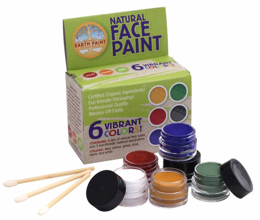 Natural Earth Paint - Natural Face Paint Kit - 6 Kleuren - Playlaan