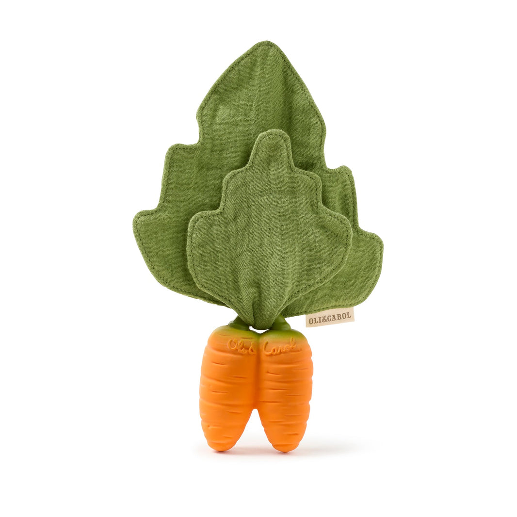 Oli&Carol - Cathy The Carrot Mini Doudou-Bijtring - Playlaan