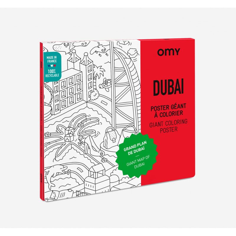 Omy - Coloring poster - Dubai 70 x 100 cm - Playlaan