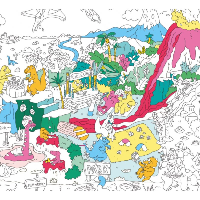 Omy - Dinos - Poster 70 x 100 cm - Playlaan