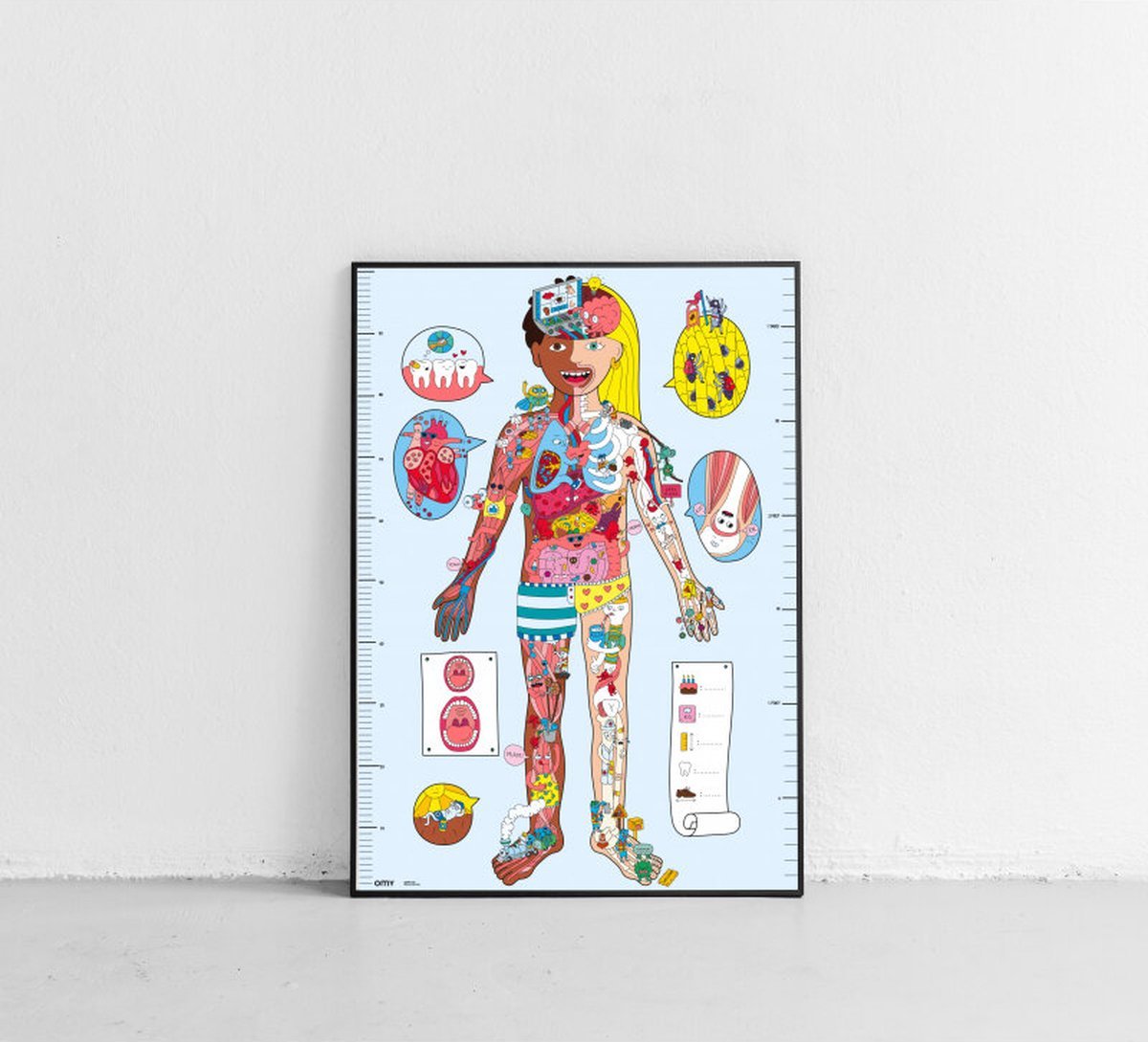 Omy - My body - Giant poster and stickers 70 x 100 cm - Playlaan