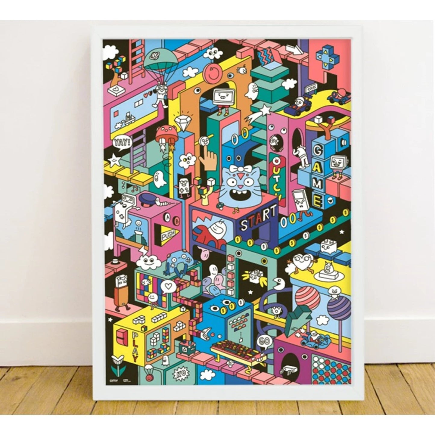 Omy - Video game - Giant poster and stickers 70 x 100 cm - Playlaan