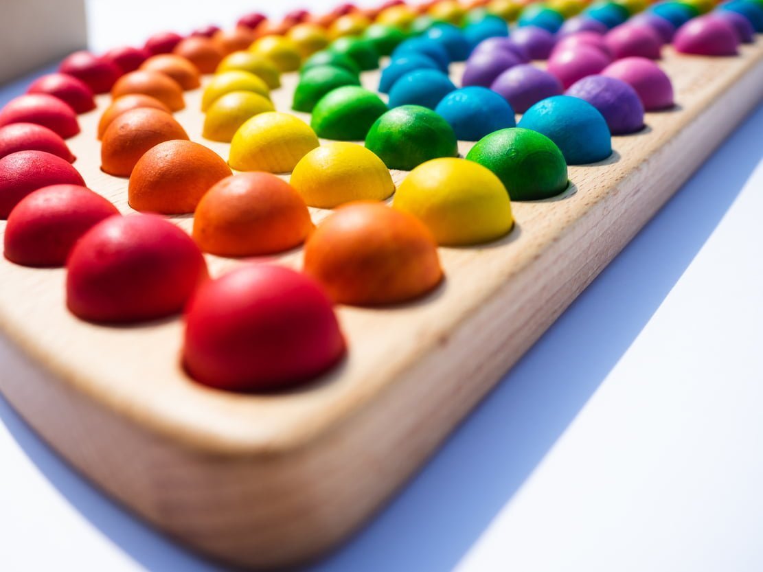 Pagalou - Big Montessori Rainbow With Wooden Balls - Playlaan