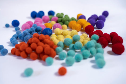 Pagalou - Set Of 88 Wool Felt Balls For The Small Montessori Rainbow - Playlaan