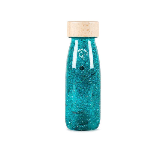 Petit Boum - Sensorische fles Float Turquoise - Playlaan