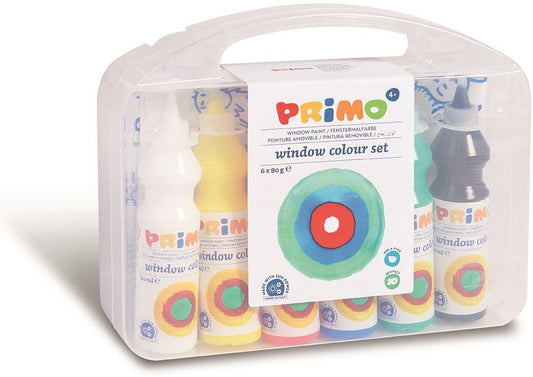 Primo - Raamverf in Fles ( 6x75ml ) Accessoires in doos - Playlaan