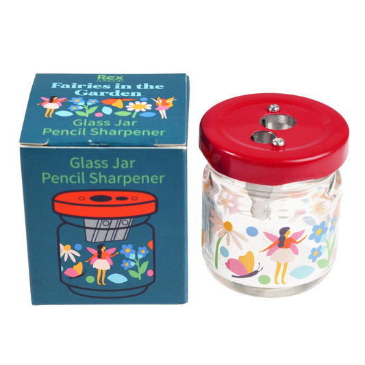 Rex London - Glass Jar Pencil Sharpener - Fairies In The garden - Playlaan