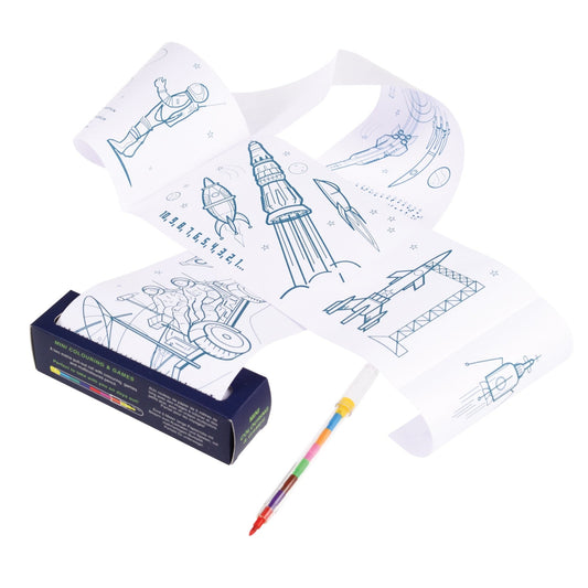 Rex London - Mini Colouring And Games - Space Age - Playlaan