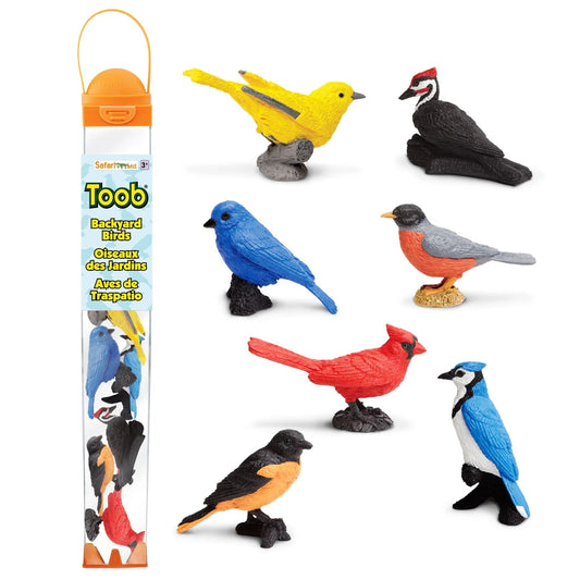 Safari Ltd - Speelfiguren Achtertuin Vogels TOOB® - Set van 7 stuks - Playlaan