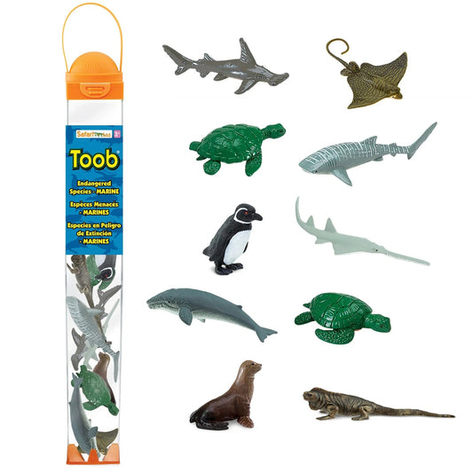 Safari Ltd - Speelfiguren Bedreigde Diesrsoorten - Zeedieren TOOB® - Set van 10 stuks - Playlaan