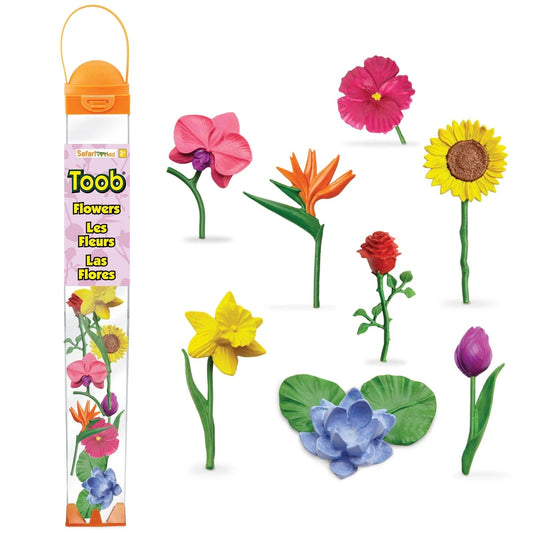 Safari Ltd - Speelfiguren Bloemen TOOB® - Set van 8 stuks - Playlaan