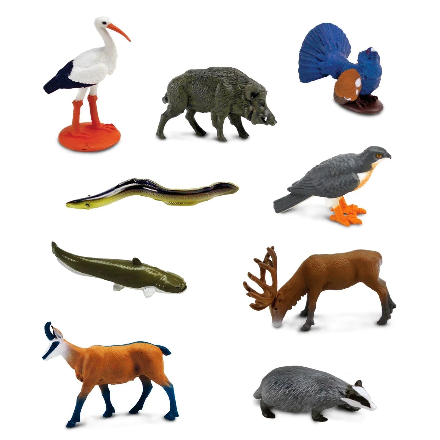 Safari Ltd - Speelfiguren Europese Dieren TOOB® - Set van 9 stuks - Playlaan