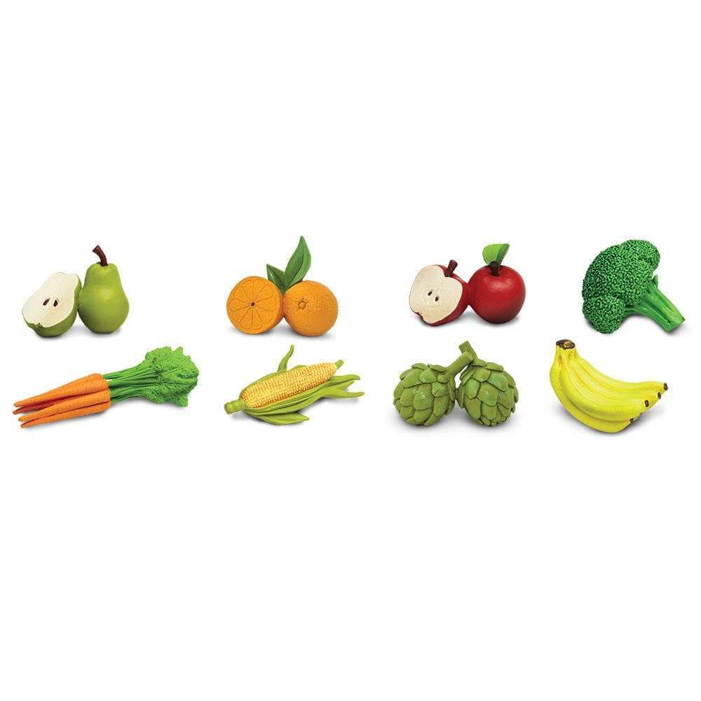Safari Ltd - Speelfiguren Fruiten & Groenten TOOB® - Set van 8 stuks - Playlaan