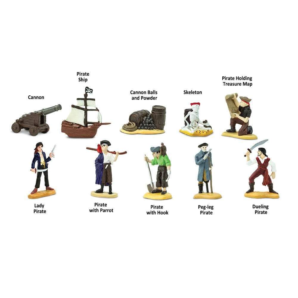Safari Ltd - Speelfiguren Piraten TOOB®- Set van 10 stuks - Playlaan