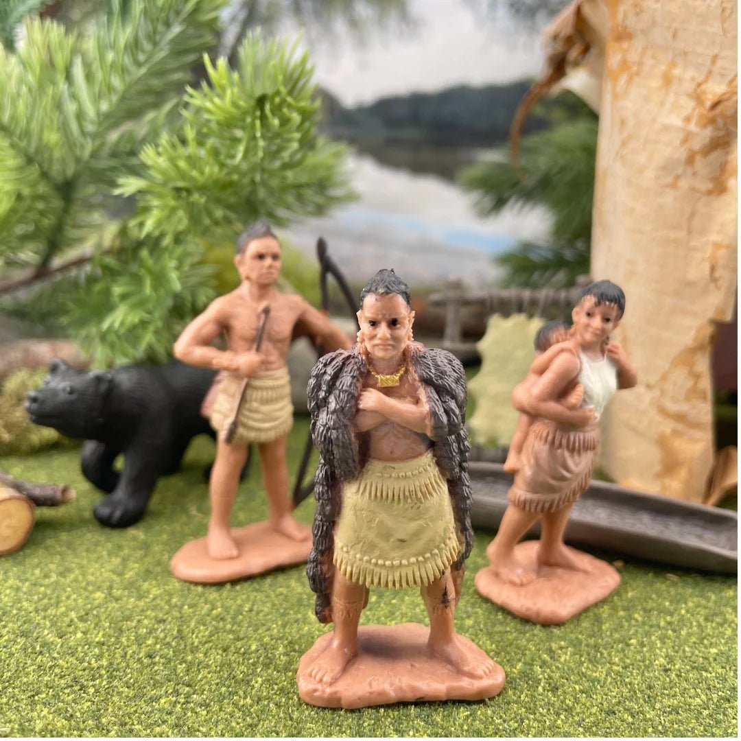 Safari Ltd - Speelfiguren Powhatan Indiaan TOOB® - Set van 12 stuks - Playlaan
