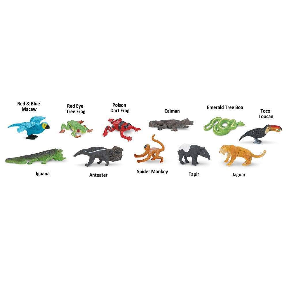 Safari Ltd - Speelfiguren Regenwoud TOOB®- Set van 11 stuks - Playlaan