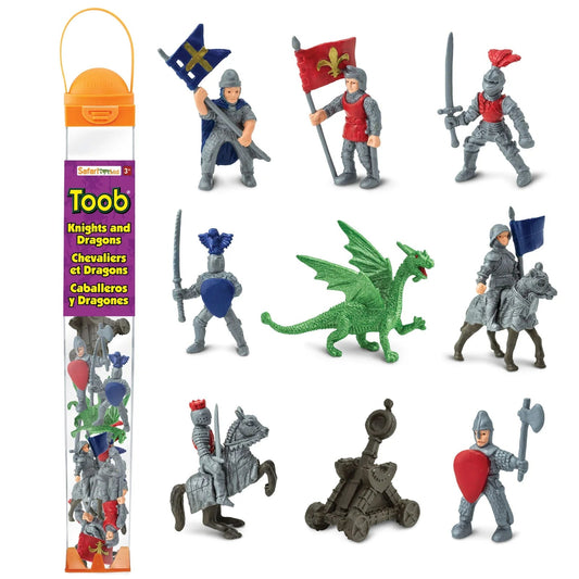 Safari Ltd - Speelfiguren Ridders en Draken TOOB® - Set van 11 stuks - Playlaan