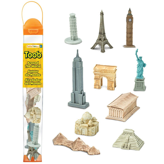 Safari Ltd - Speelfiguren Rond de Wereld TOOB® - Set van 10 stuks - Playlaan