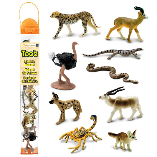 Safari Ltd - Speelfiguren Sahara Woestijn TOOB® - Set van 9 stuks - Playlaan